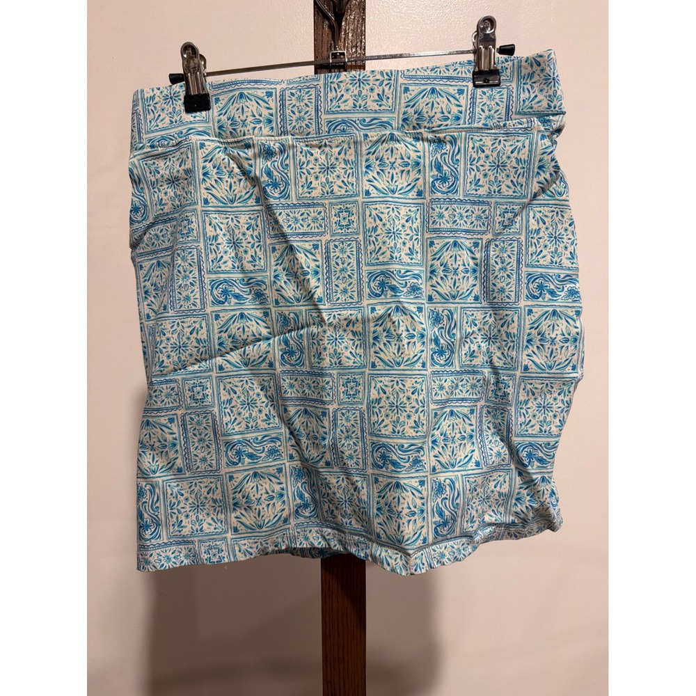 Stella Parker Collection Tile Print Skort M Pockets Stretch TENNIS Nautical